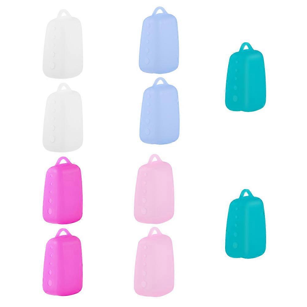 Assorted Color Silicone Toothbrush Caps 10 Pack for Home Use Easy Travel Protection