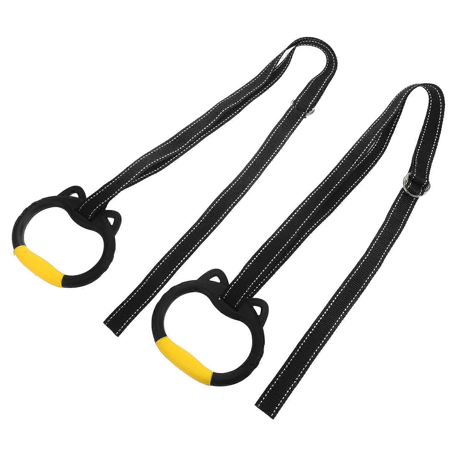 Gymnastics Rings with Straps for Pull Up Bar Home Workouts Strength and Flexibility Training Equipment