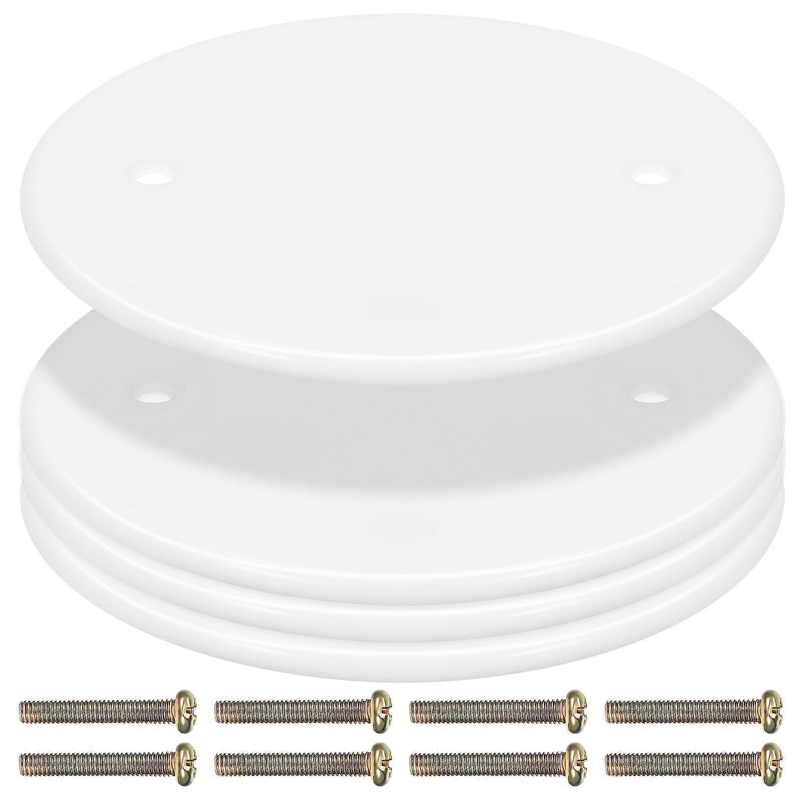 Electrical Outlet Cover Plates Ceiling Hole Covers Round Conceal Electrical Boxes Home 4Pcs