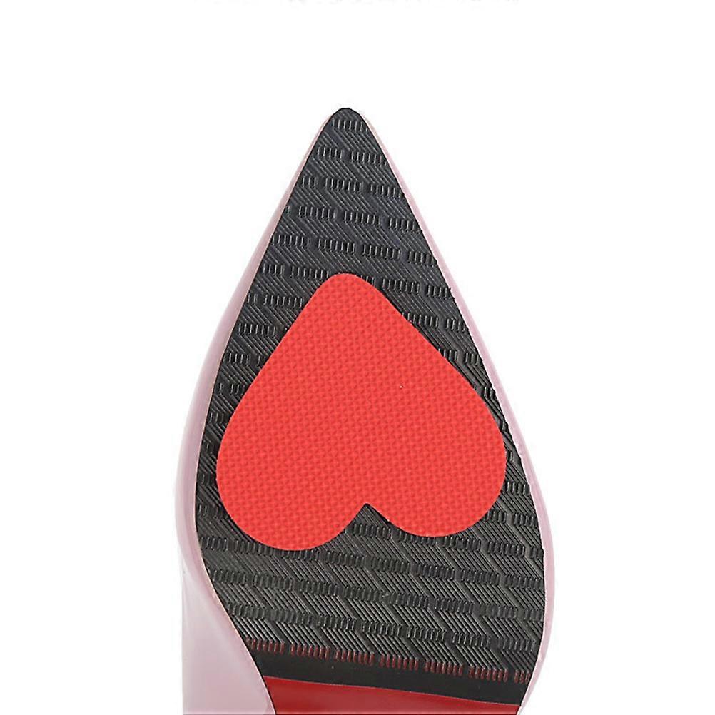 Red AntiSlip Stickers for High Heels and Shoes Made of Durable Resin, 10 Pairs