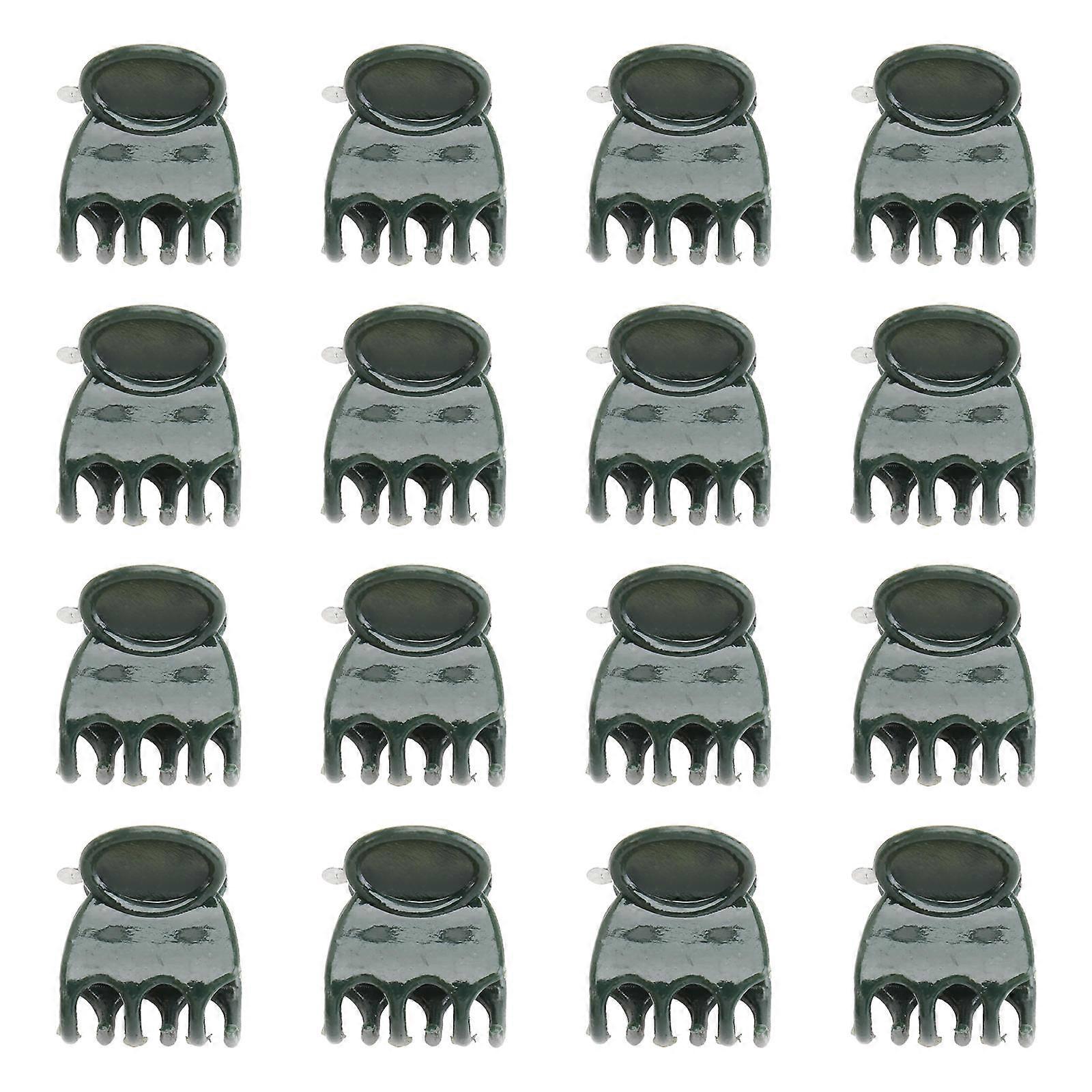 Green Plastic Plant Support Clips for 200pcs Pack Gentle and Durable Use