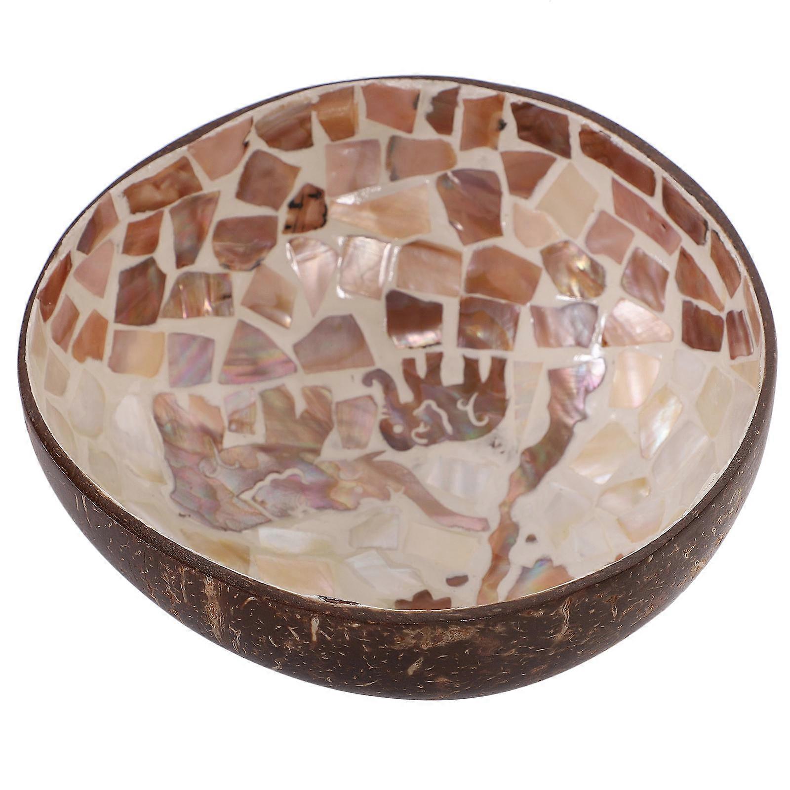Khaki Synthetic Material Key Storage Plate Decorative Bowl for Home and Office Storage 7.5 Inch