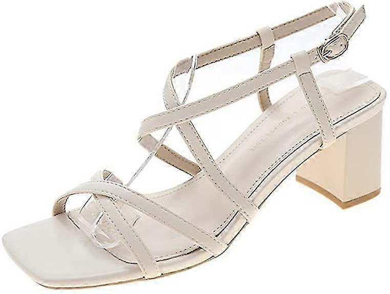 Vention Women's Sandals-block Heel Open Toe Sandals