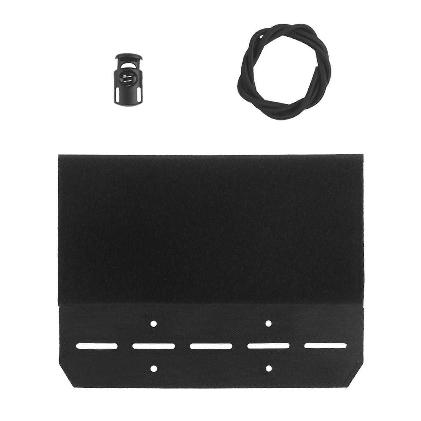 Universal Abdominal Molle Platform, Horizontal Hanger with Elastic Retention for Airsoft, Paintball, CS and CQB Tactical Pouches Black