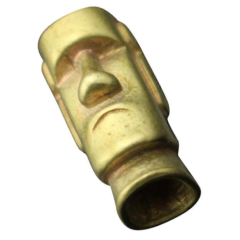Mini Golden Head Statue for Decor DIY Brass Charm 1 Piece