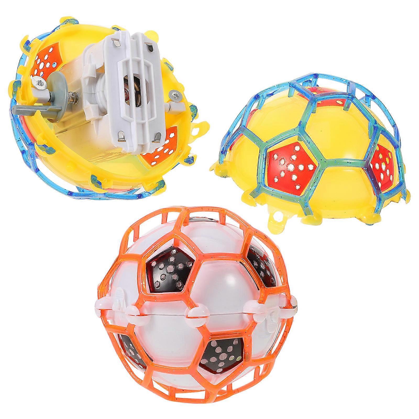Luminous Jumping Football Balls Set of 2 Music Light Up Playtime Toy for Parties and Indoor Outdoor Fun