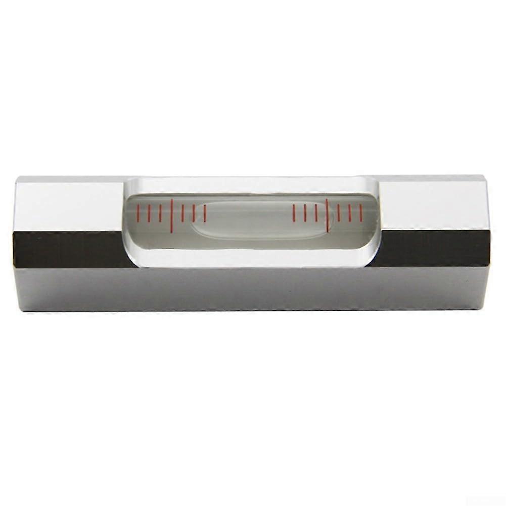 Indispensable measuring tool for electrical and tiling work, precision spirit level ruler, 0.02 mm (silver)