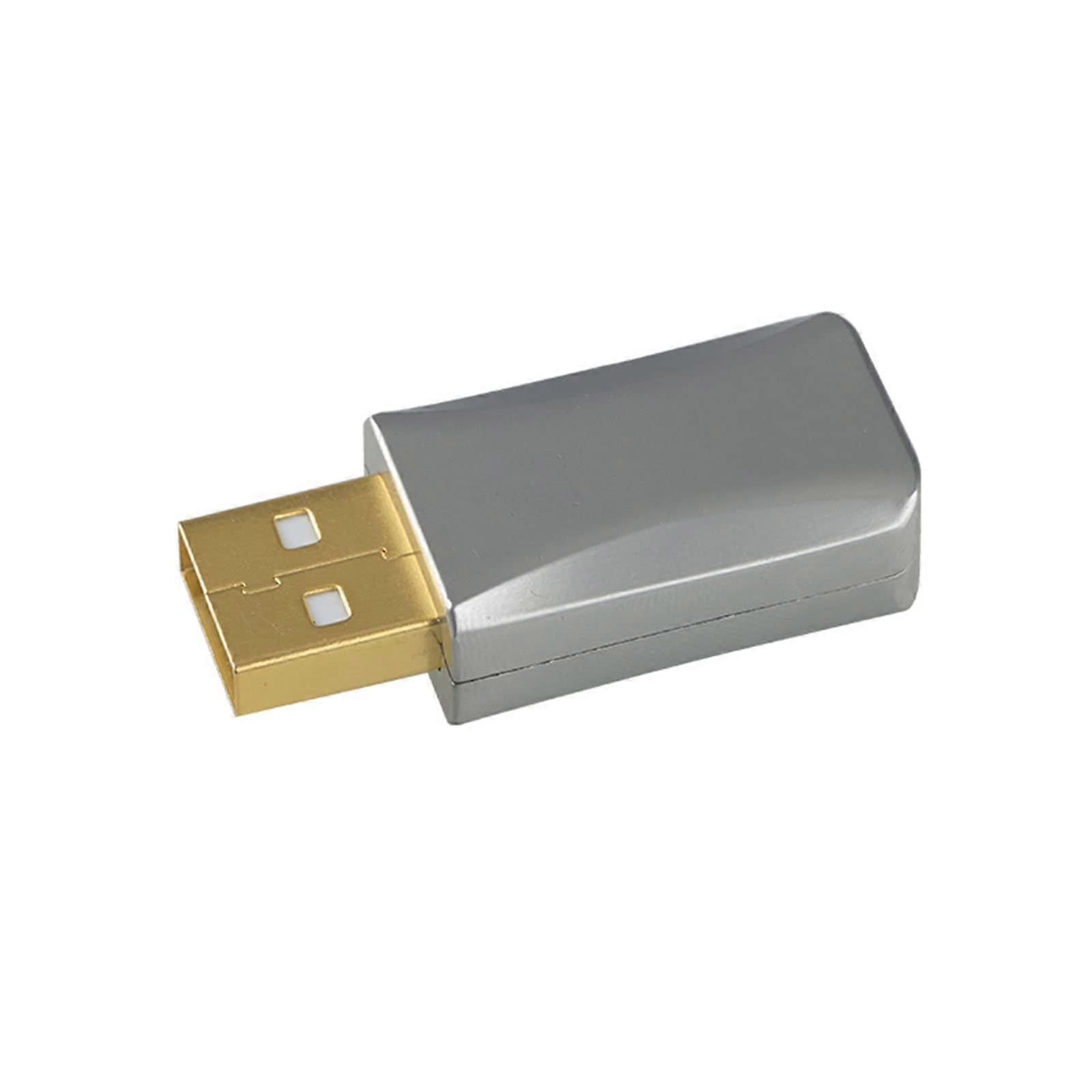 Aluminum Alloy USB 2.0 A/B Decoder Cable Adapter Plug Extension Data Cable Converter Socket Silver Connector Model A