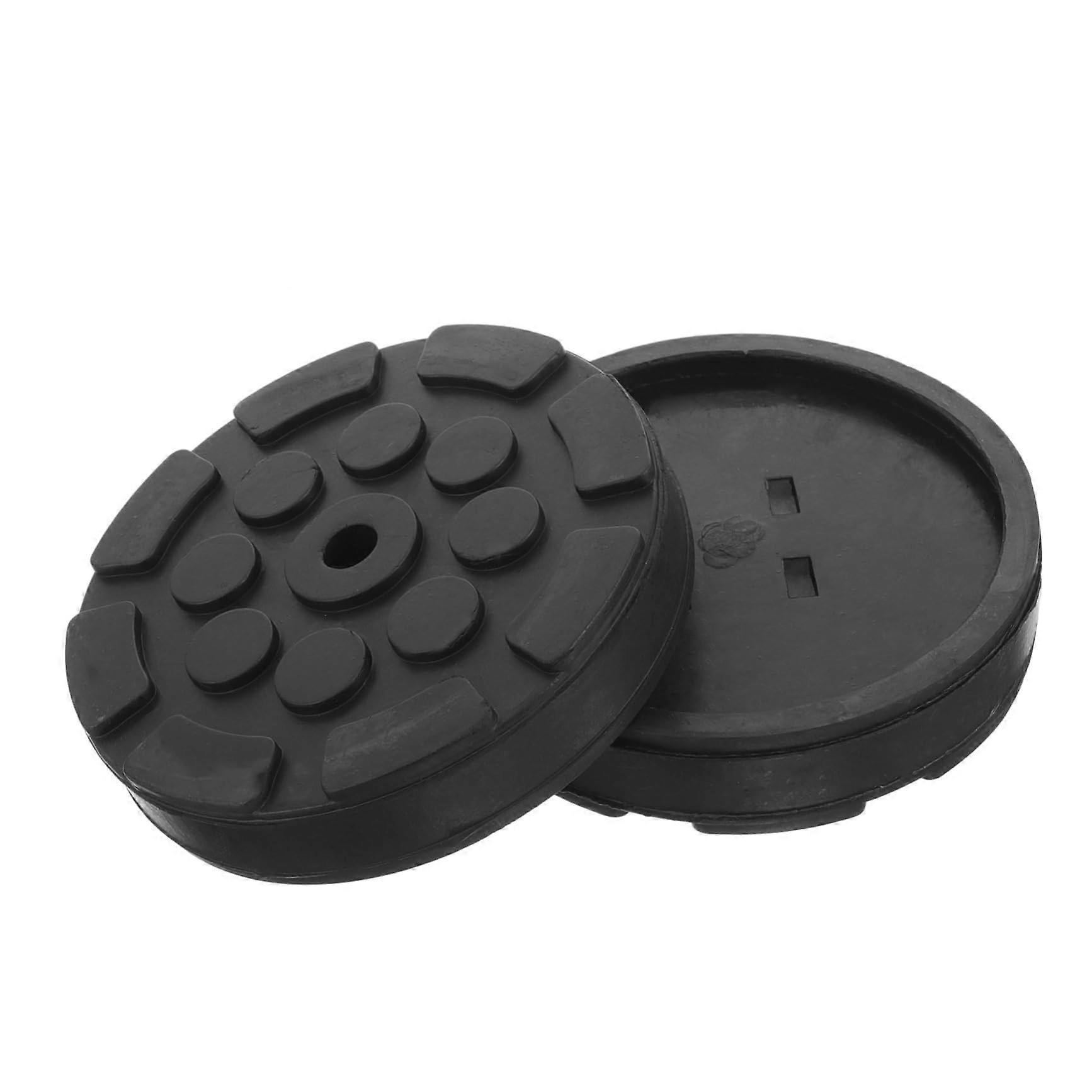 Rubber Jack Pads Two-Piece For Safe Car Lifting With Enhanced Damping And Scratch Protection For Various Applications