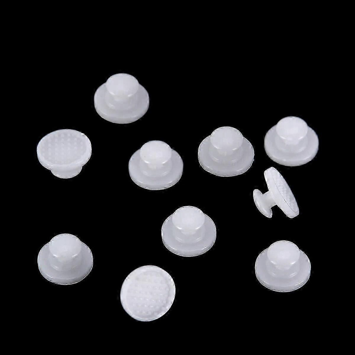 10pcs  Dental Orthodontic Composite Ceramic Lingual Buttons Bondable Round / Rectangular Base