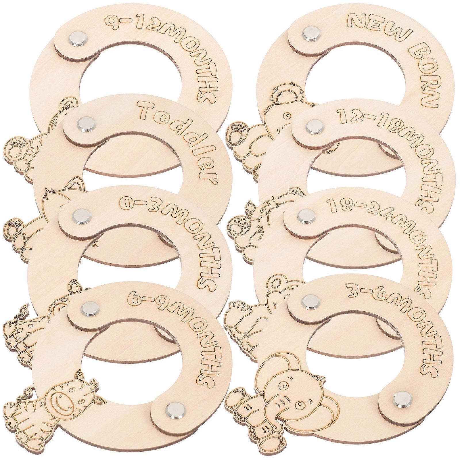 8pcs Baby Closet Διαχωριστικό μεγέθους ενδυμάτων Διαχωριστικά ντουλάπας Διοργανωτής ρούχων μωρών