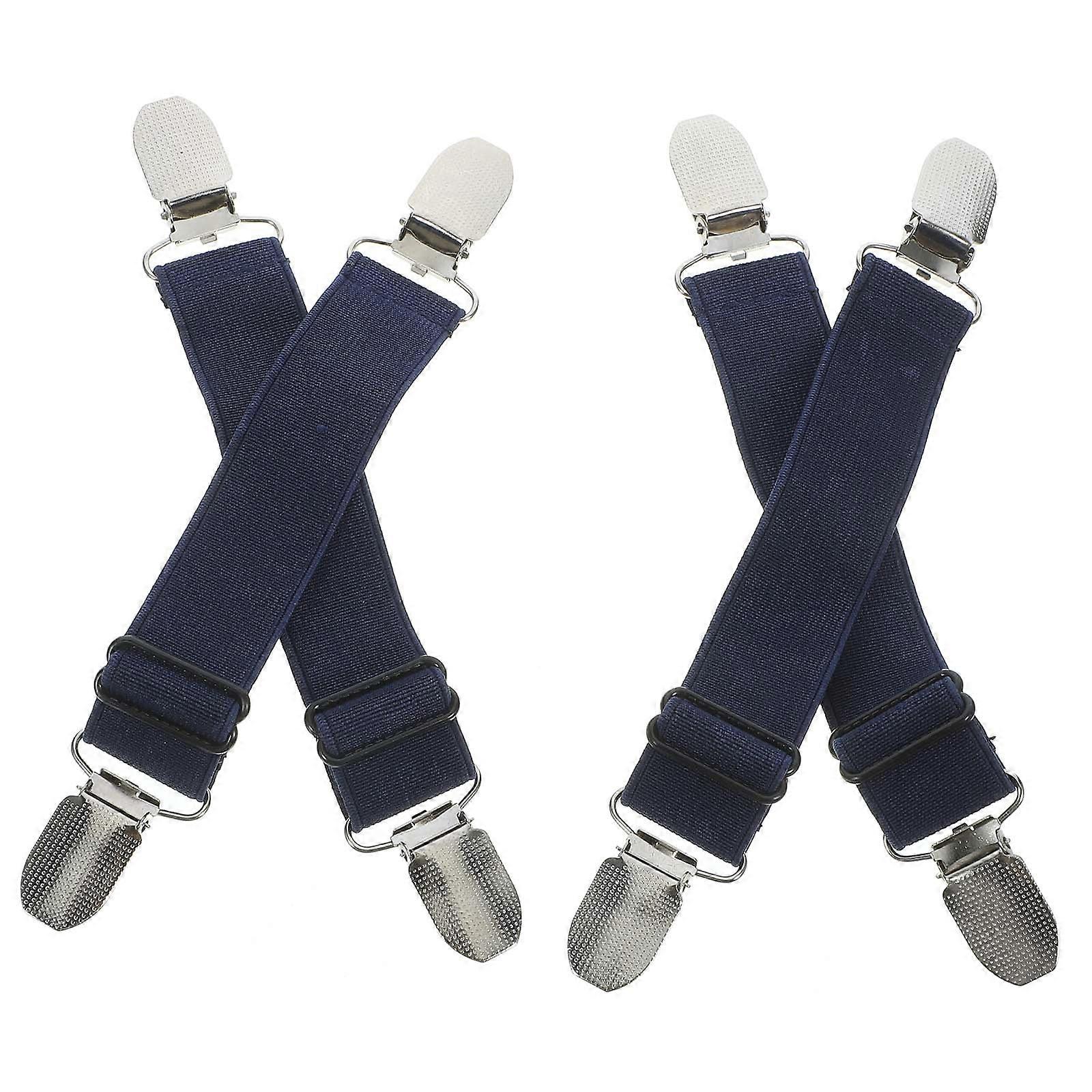 Adjustable Elastic Boot Straps with Clips for Trouser Legs – Universal Cycling Leg Holders for Secure Pant Fit – Stretchable Unisex Trousers Fixing
