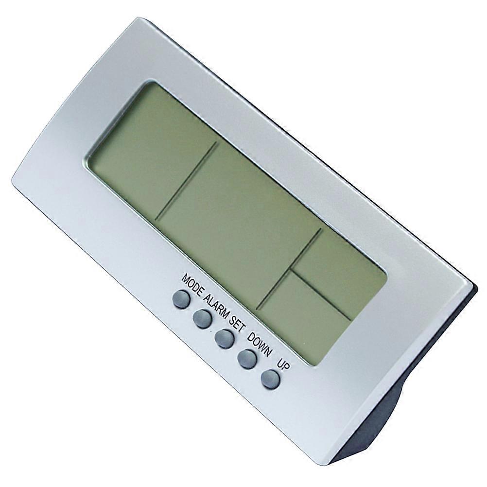 Rectangular Low Noise Design Clock For Bedroom And Study Table Multi Color ABS Material 1Pcs