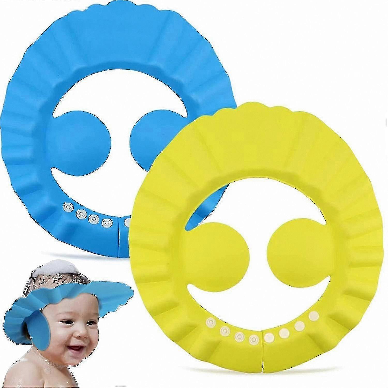 2-Pack Adjustable Shower and Shampoo Cap for Babies