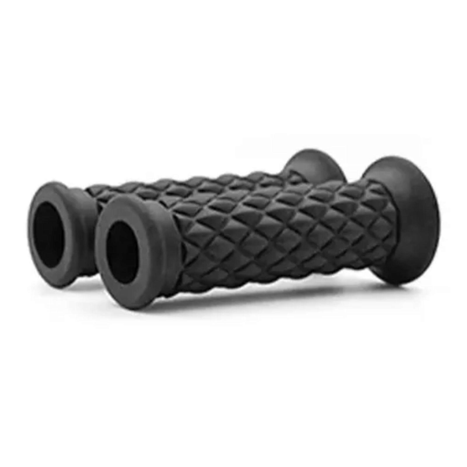Anti-slip rubber motorcycle grips retro diamond pattern handlebar