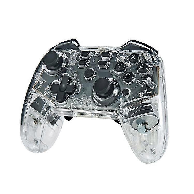 For Switch Pro Wireless Bluetooth Gamepad Transparent With LED