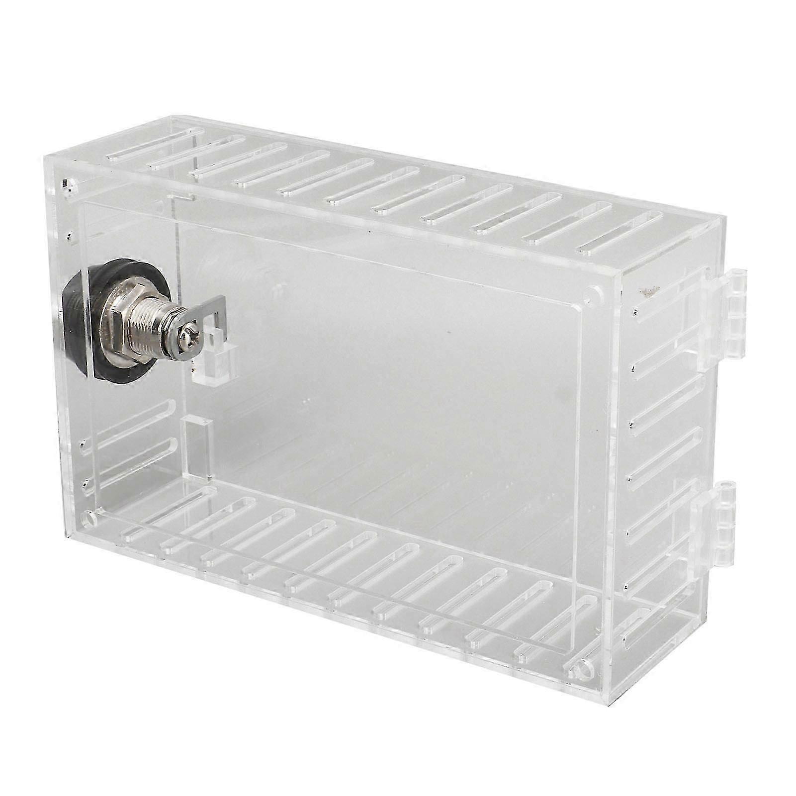 Universal Large Transparent Thermostat Lock Box with Coded Lock for Wall Protection