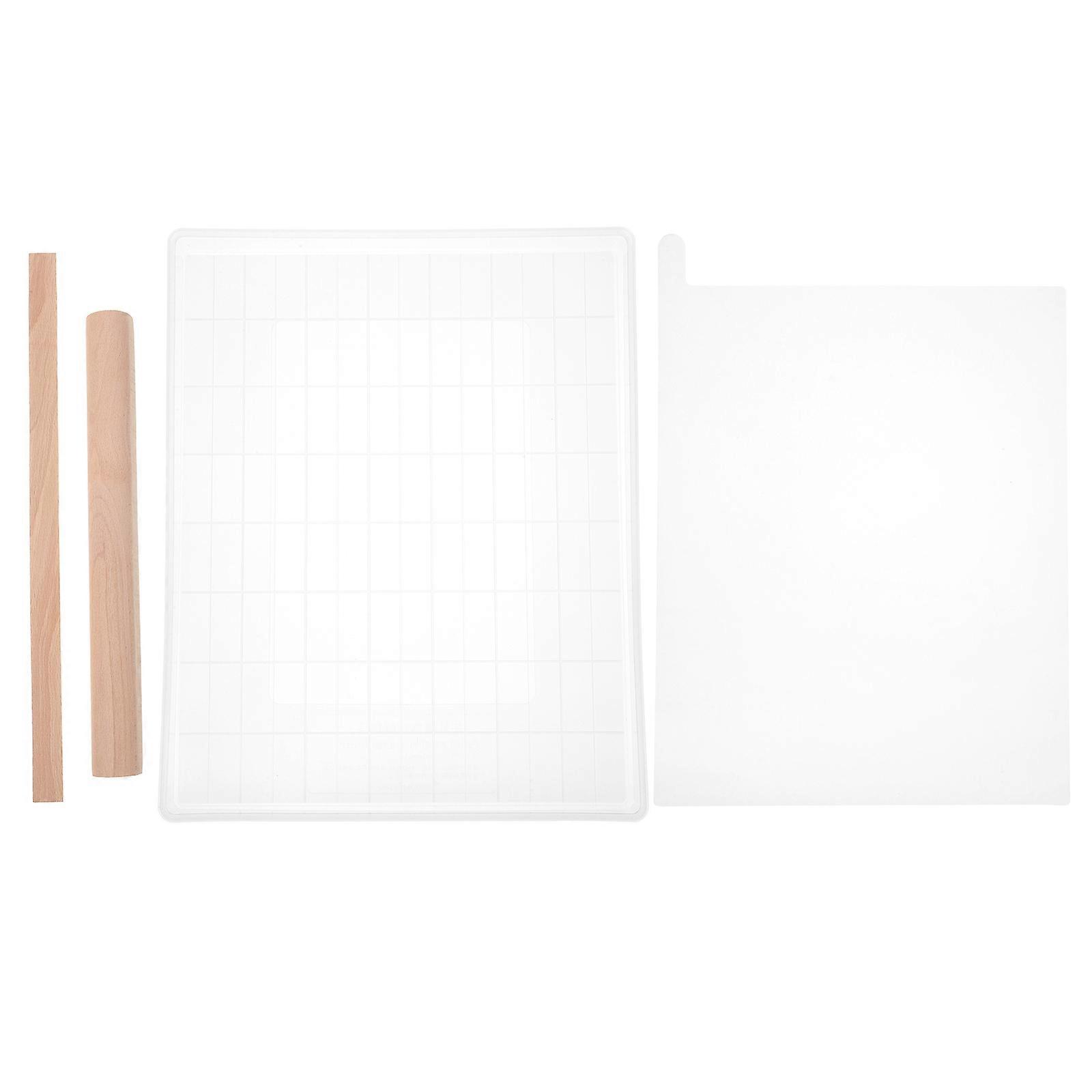 Nougat Mold Tools Tray Set for Candy Making with Snowflake Silicone Molds and PP Material, Transparent