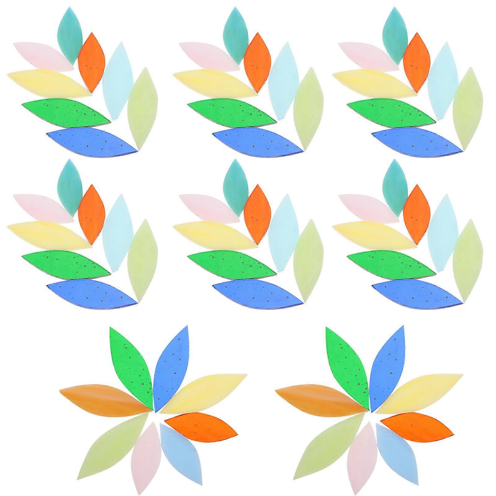Petal Design Mica Craft Materials for Mosaics and Artwork, Smooth Finish Creative Projects, Approx. per Bag