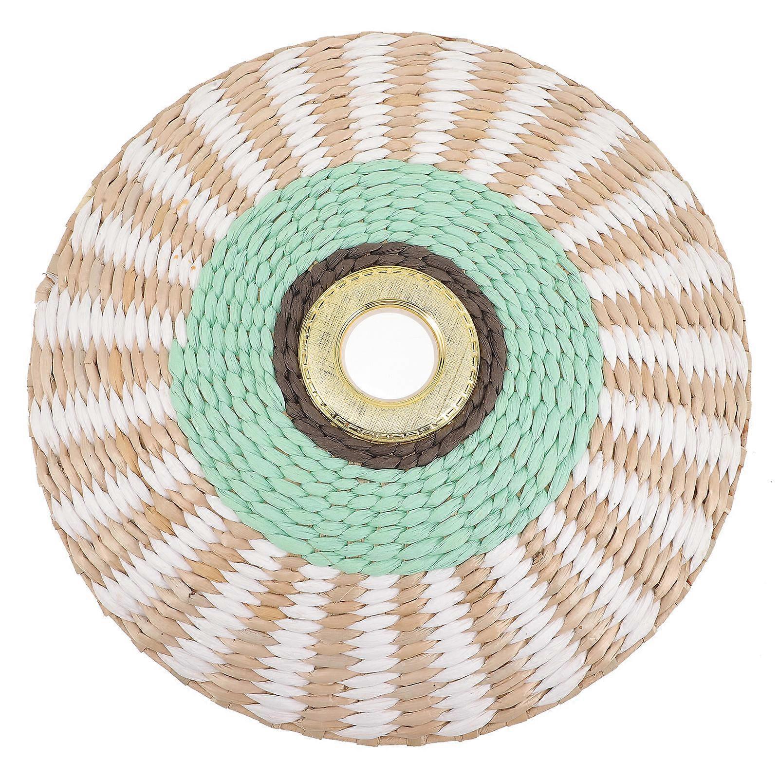 Retro Design Lampshade Small E27 Socket Woven Lamp Cover Home Use 35.00X35.00X6.00CM Paper Light Diffusion 1Pack