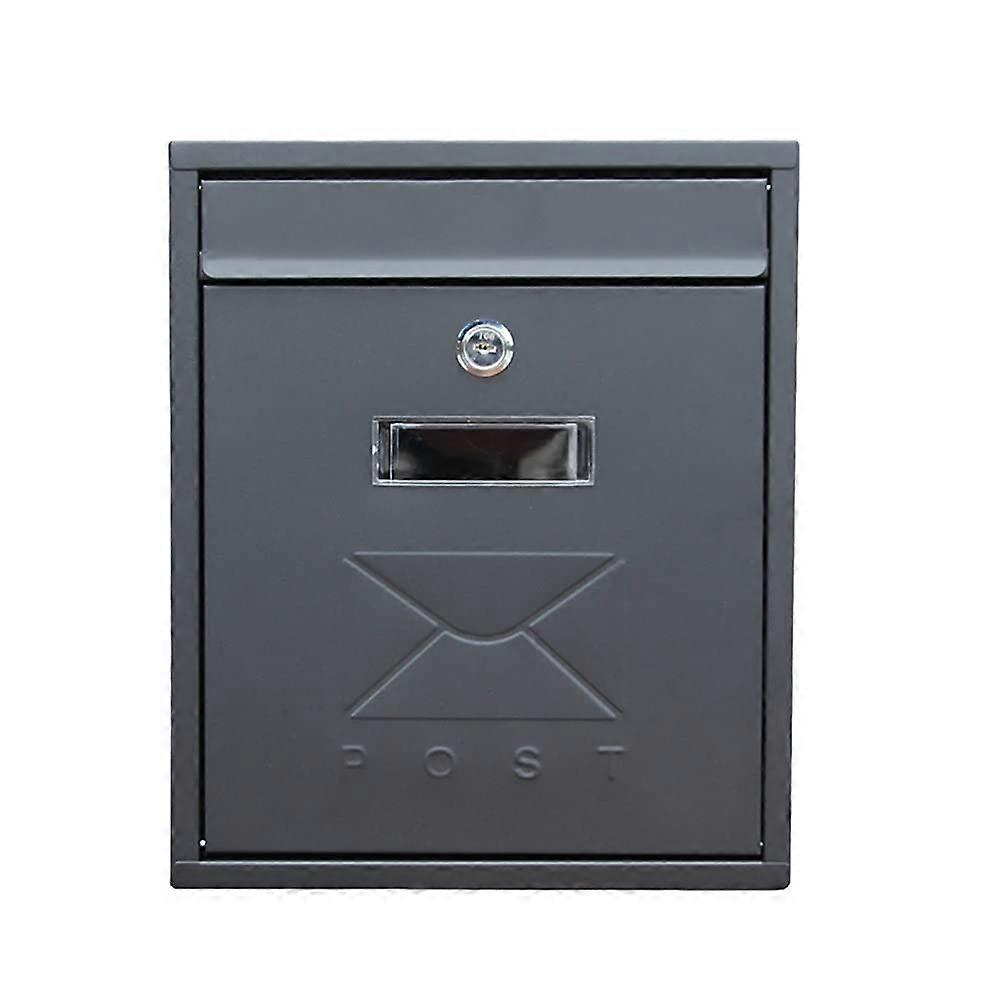 Villa Yard Aluminium Lockable Outdoor Post Box Retro Design Rainproof Mailbox for Home Use