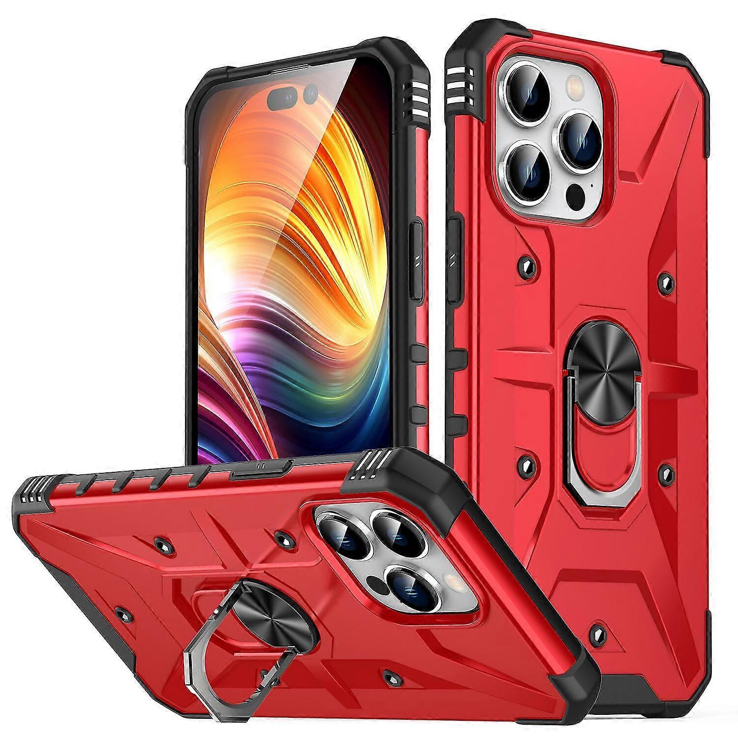 Shockproof Magnetic With Ring Holder Cover Case F