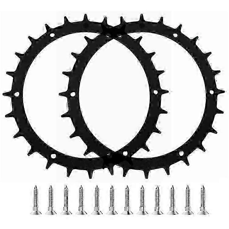 Συμβατό Για Bosch Indego M+ 700 / M 700 / S + 500 / S 500 / Xs 300 Χλοοκοπτική Μηχανή 2 Rswb-01 Αιχμές + 12 Βίδες Αυτοεπιπεδώματος