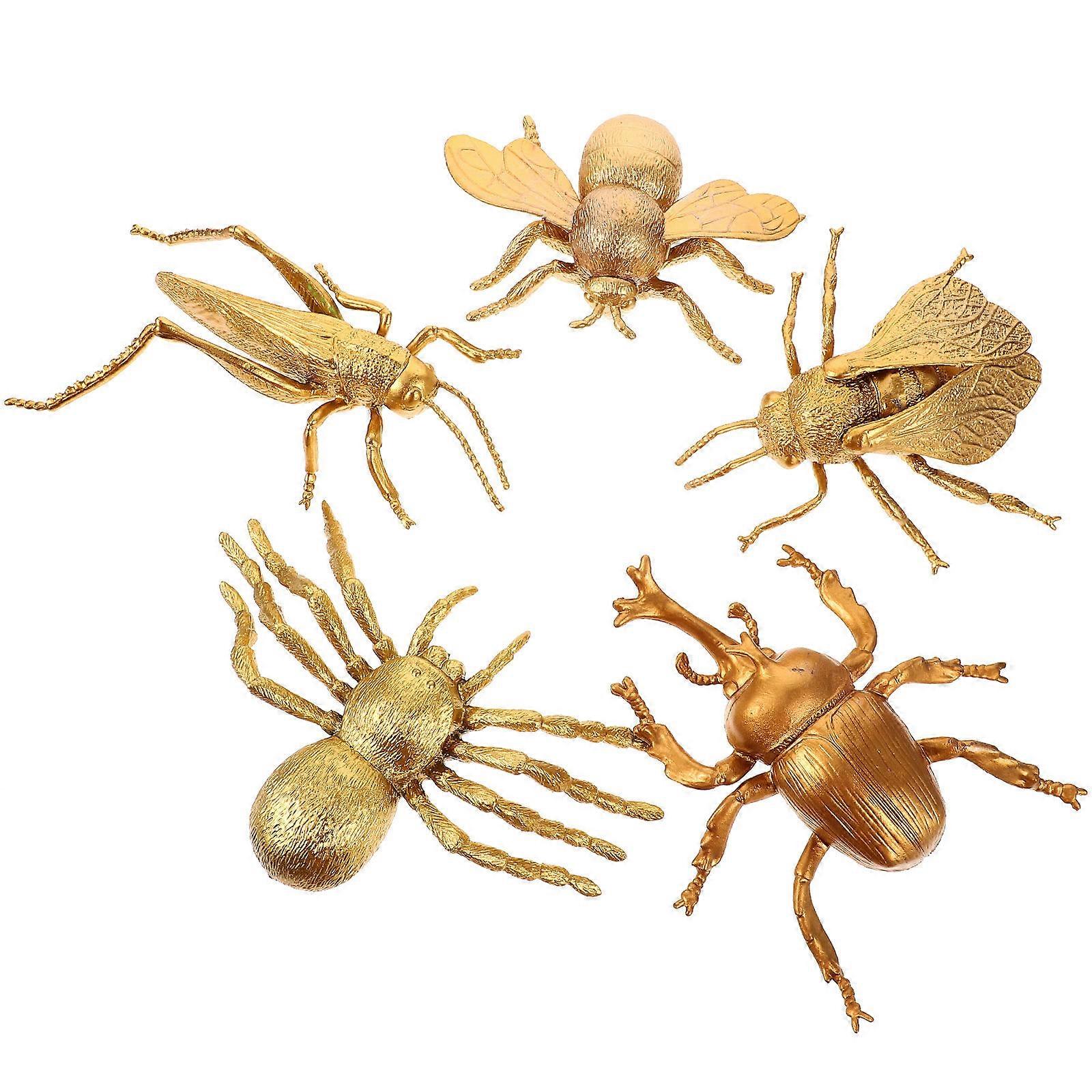 Realistic Insects Toy Collection For Children's Learning Educational Playtime 13X8X2.5CM Fun 5Pcs