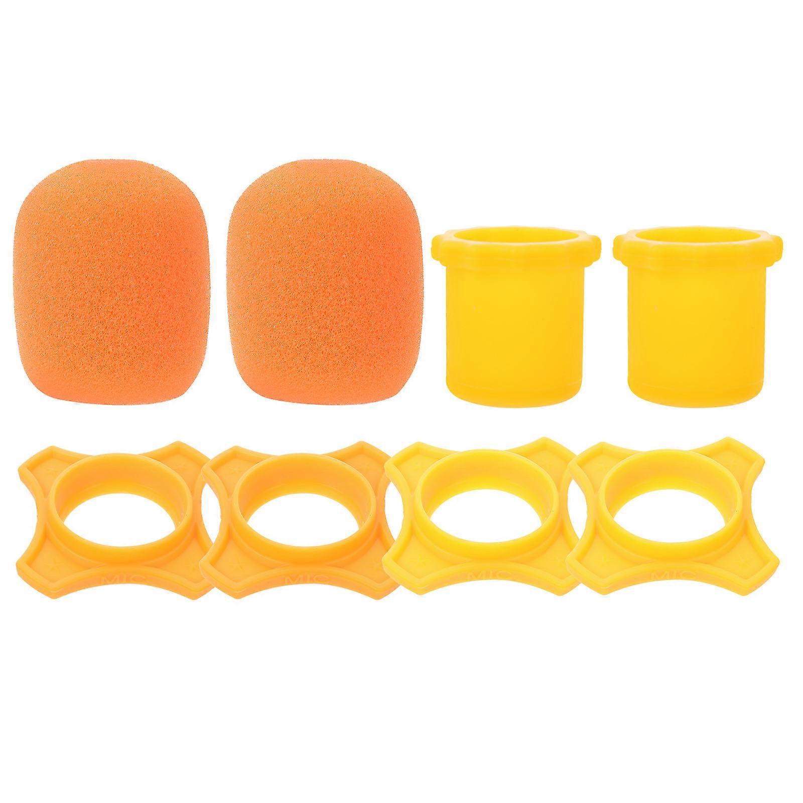 Microphone Sleeve Microphone Supplies Splash-proof Protective Sleeves For Amateur Users 7.30X7.30X1.50Cm 1 Set