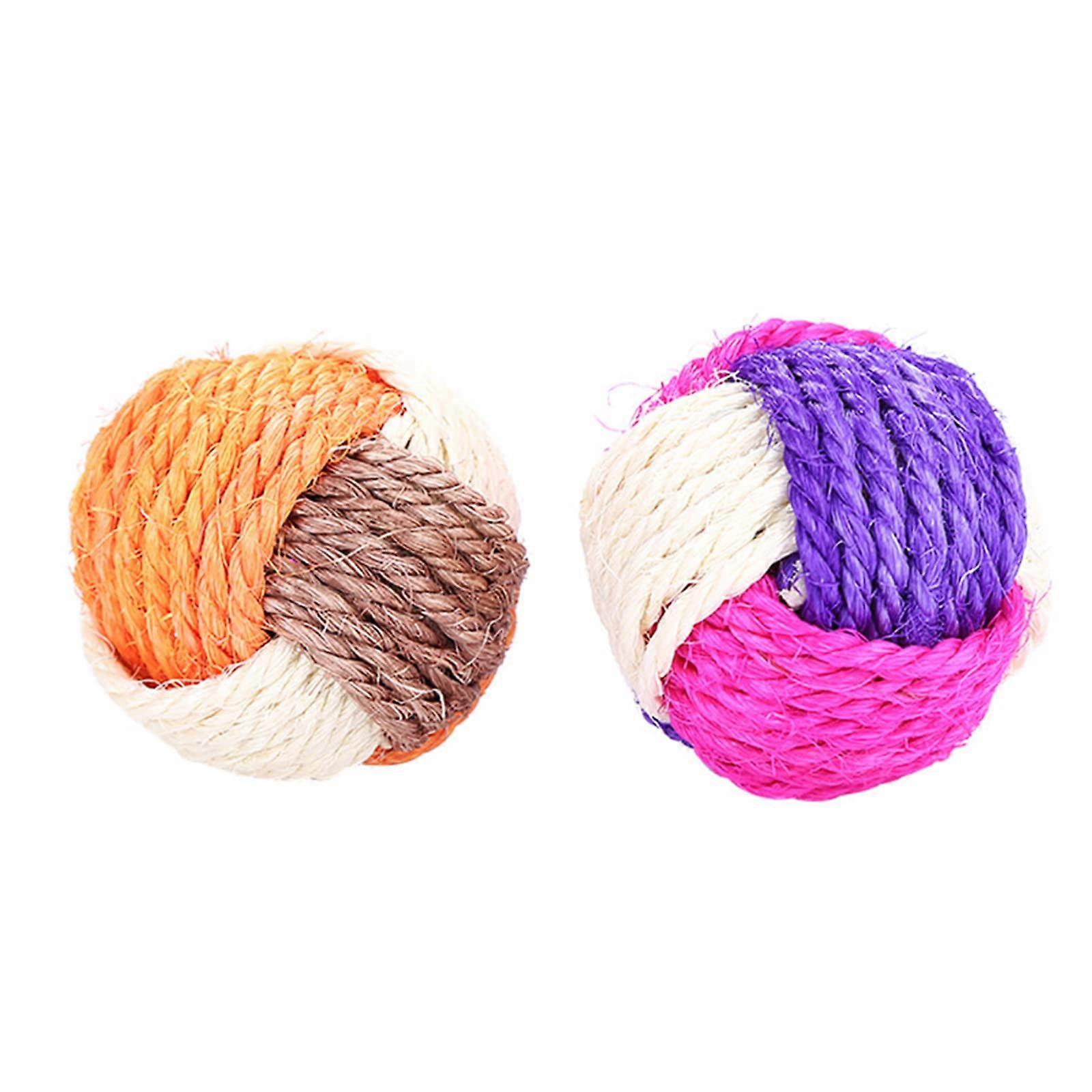 Kitten Ball Toy For Indoor Cats, Sisal Ball, Chew-Resistant Scratching Toy, Pet Supplies, Cat Tree Accessory