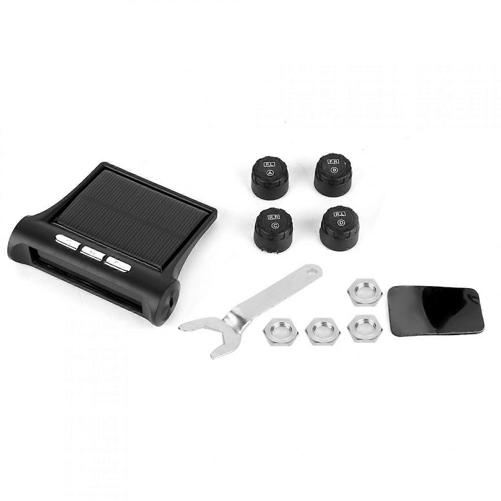External TPMS Sensor, C240 Solar Powered Tire Pressure Monitoring System, Real-Time Tire Pressure and Temperature Monitoring