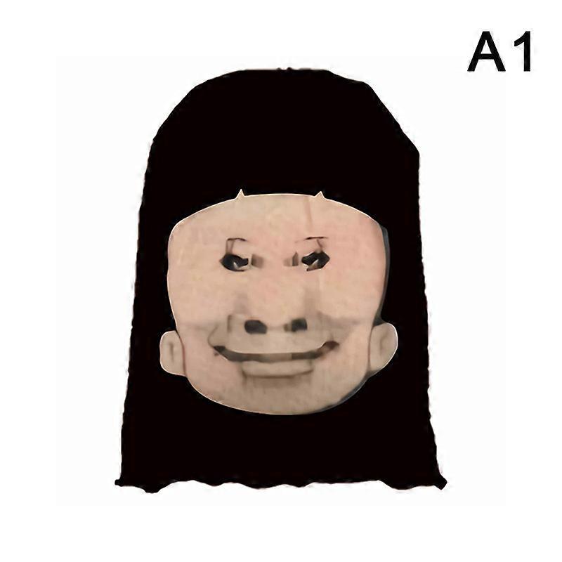 3D Funny Full Face Mask Elastic Mesh Novelty Full Face Mask For Men Women Cosplay Headwear Simulation Balaclava Hat Headgear