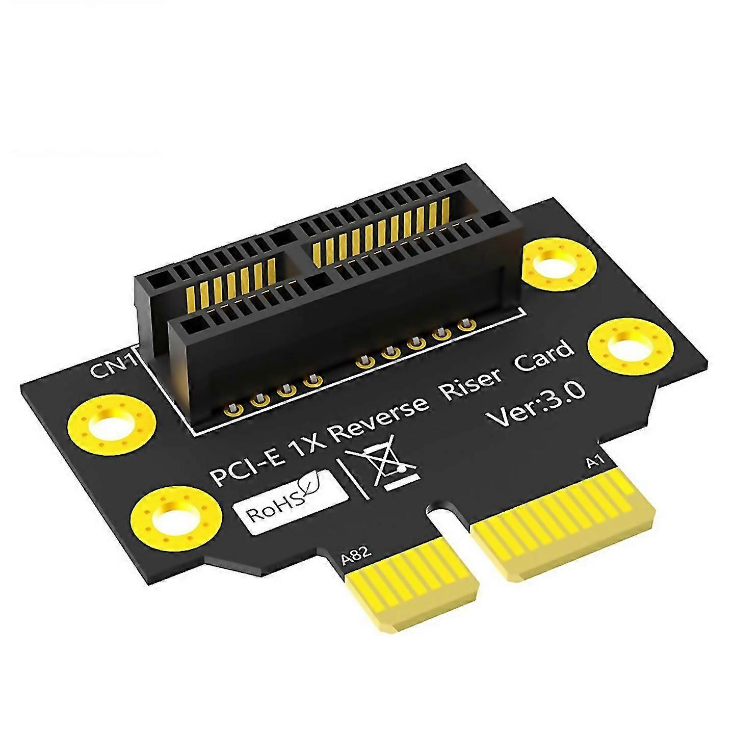 For Pcie 1x 30 90degree Reverse Male To Female Riser Card For 2u Server