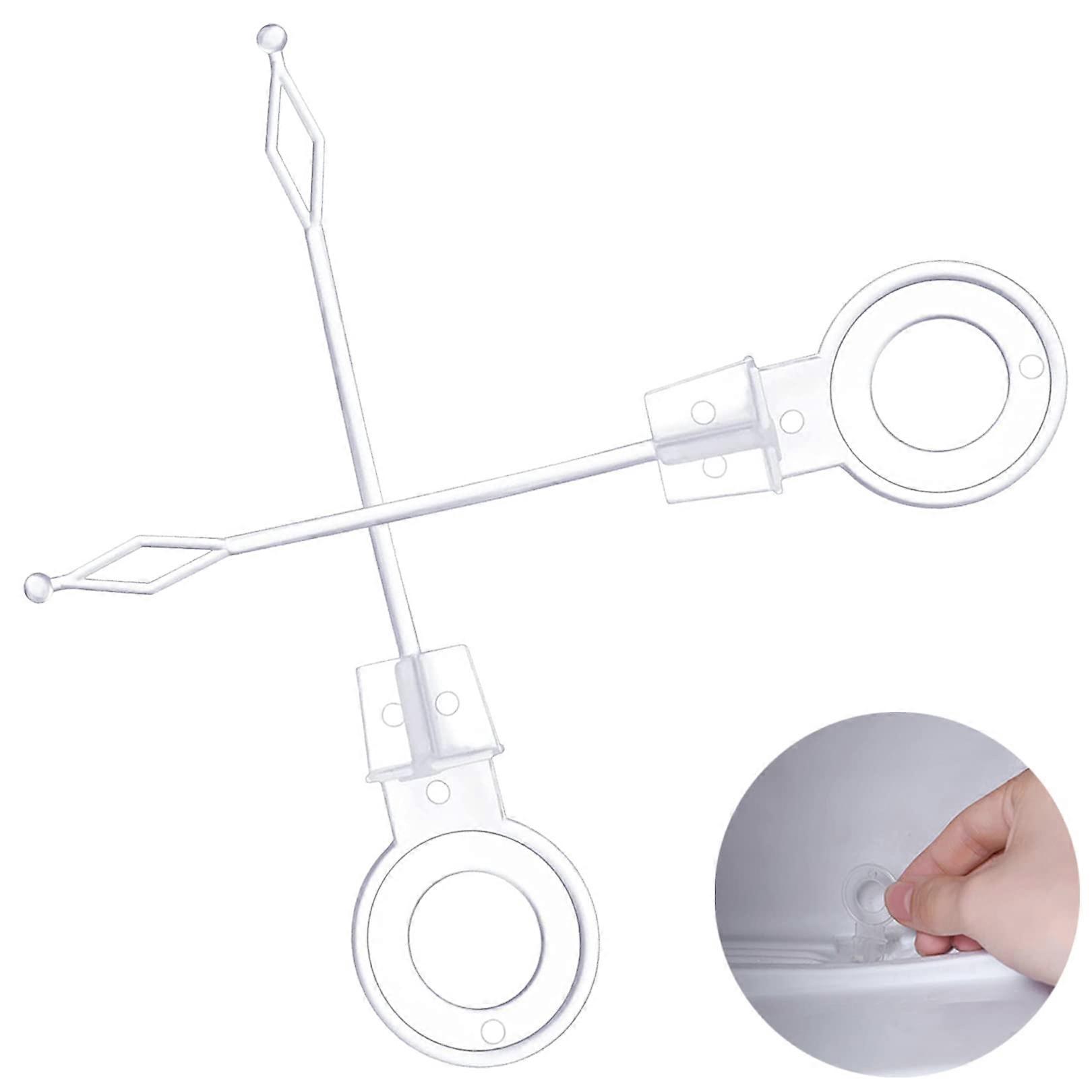 Universal Fridge Freezer Drain Hole Cleaning Tool - 2 Pack Plastic Mini Fridge Drain Cleaner, 9.5cm, White