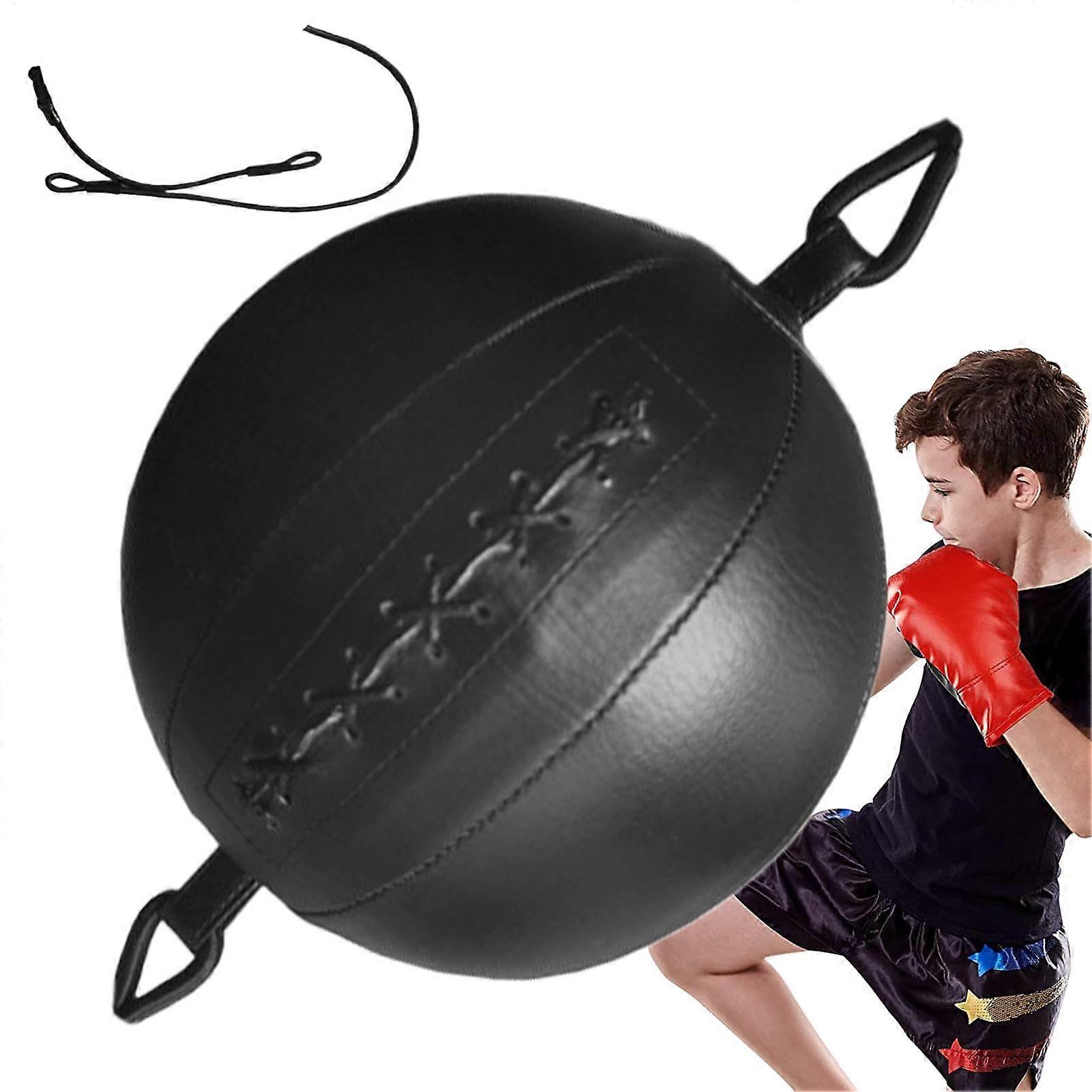 Boxing Reflex Equipment Punching Ball for Kids - Adjustable Height Reflex Trainer, Durable Black Design, Perfect for Coordination and Reaction Skills