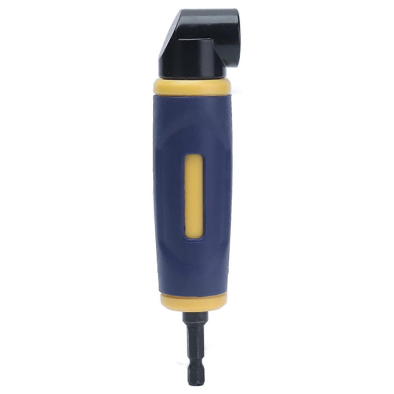 Right Angle Drill Attachment 90 Degree Extension Driver for Electric Drill, Handheld Wrench, Durable Yellow Blue Design