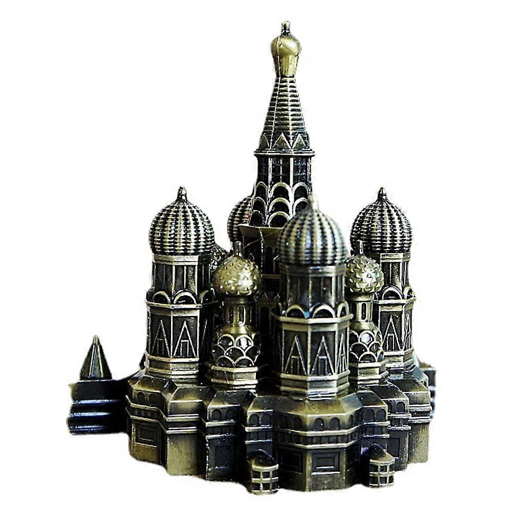 Kremlin Statue Building Model Decorations Retro Castle Sculpture Outdoor Space Collector Office Desk Wall Shelf