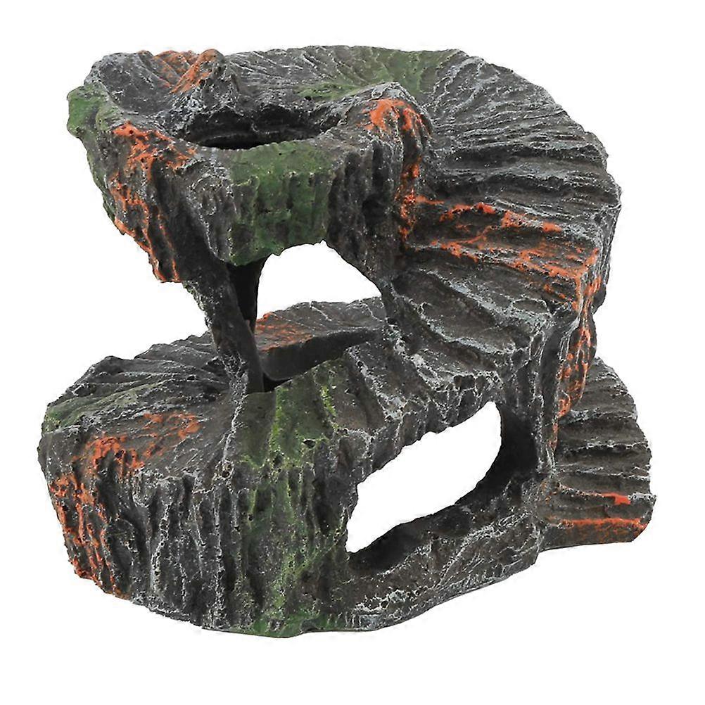 1Pc Reptile Pet Roof Terrace Decorative Turtle Climbing Platform Ornament