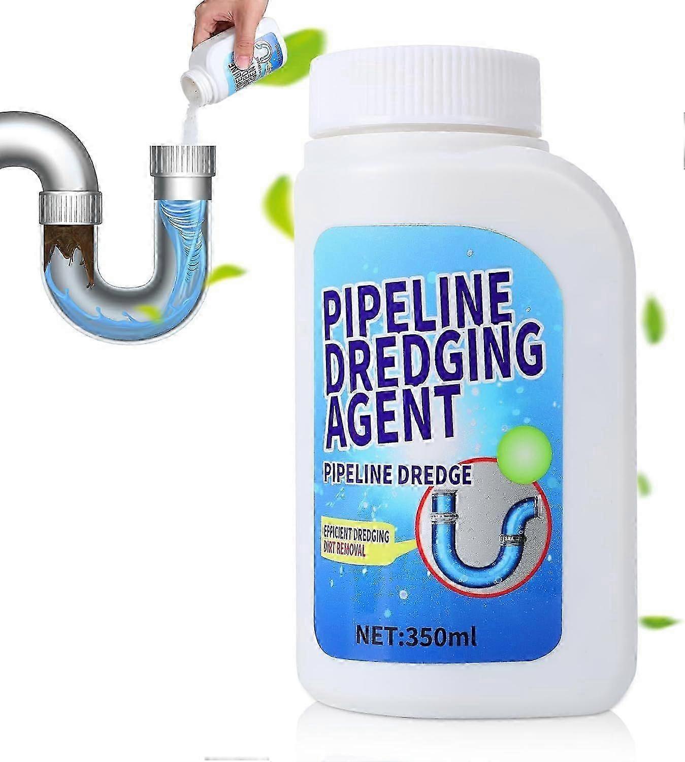 350ml Pipeline Dredging Agent, Powerful Drain Clog Remover, Kitchen Unblocker, Fast Pipe Unclogger Powder for Sink & Drain Cleaning