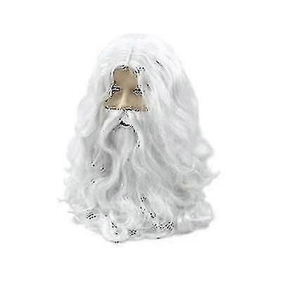 Wizard Wig and Beard Set, Christmas Party Hair Accessory