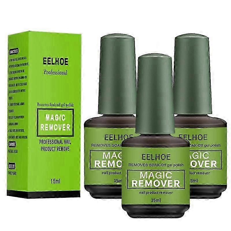 3個バーストネイルジェルマジックリムーバーネイルポリッシュUVジェルソークオフクリーンデグリーザー2024