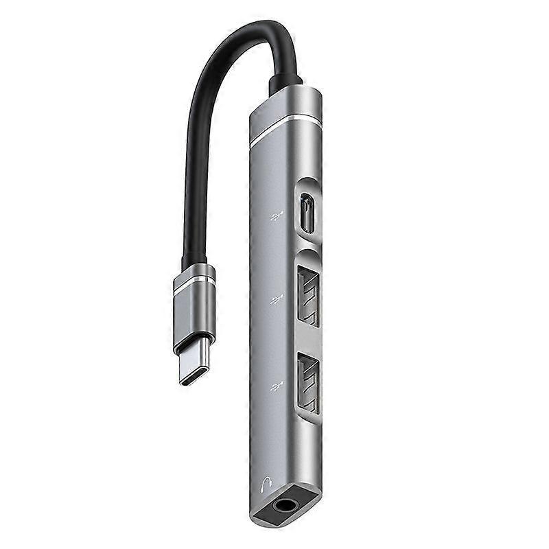 USB-C / Type-C to 3.5mm + 2USB + Type-C HUB