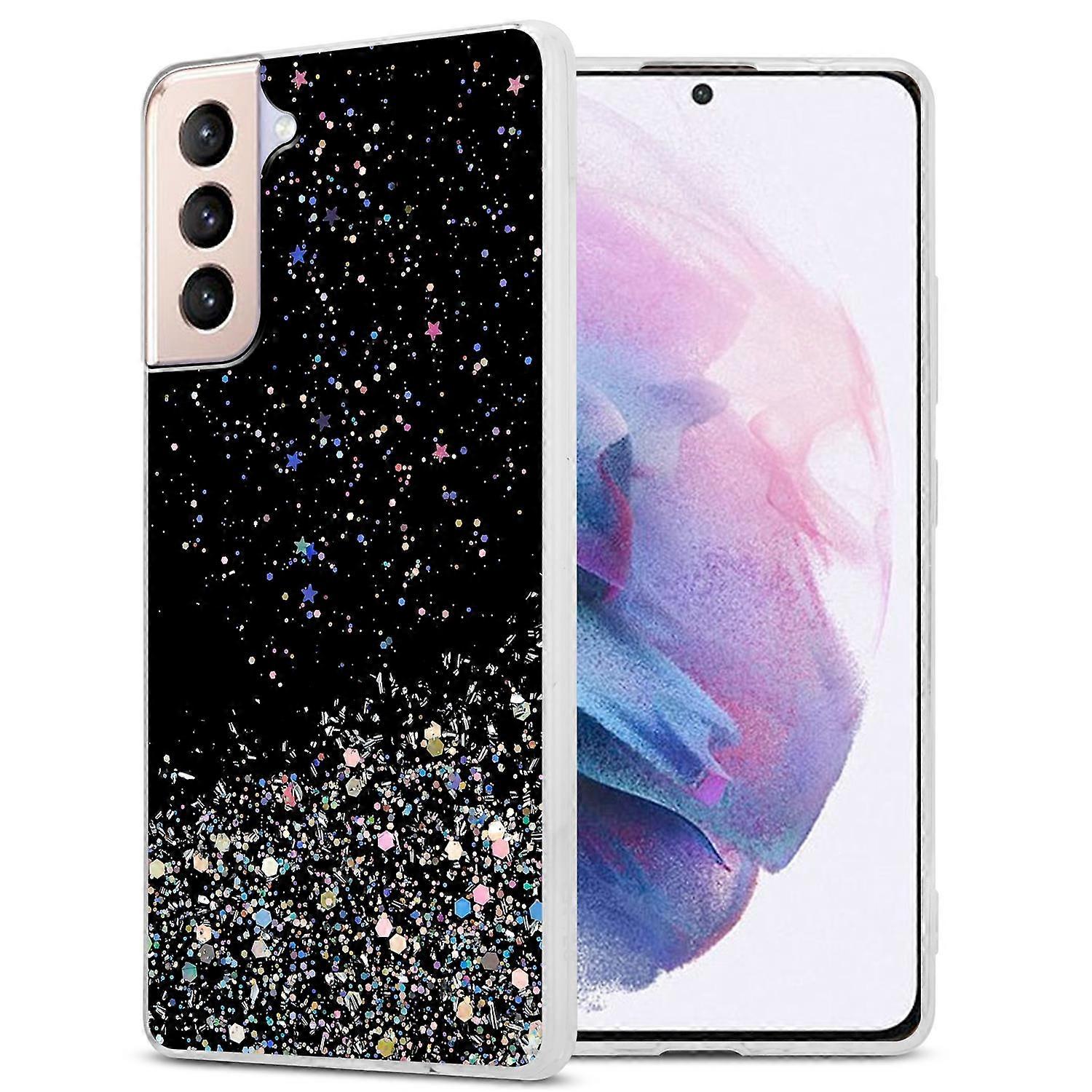 Case Samsung Galaxy S21 PLUS Protective Case TPU - Transparent with Glitter