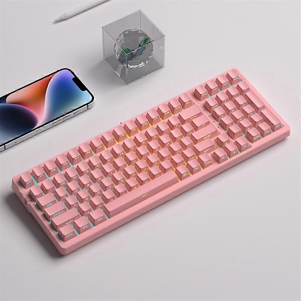 DucKey Backlit Side Printed Keycap, OEM Profile PBT Keycap For MX Switch Mechanical Keyboard (Color : Pink) Ref: 9395