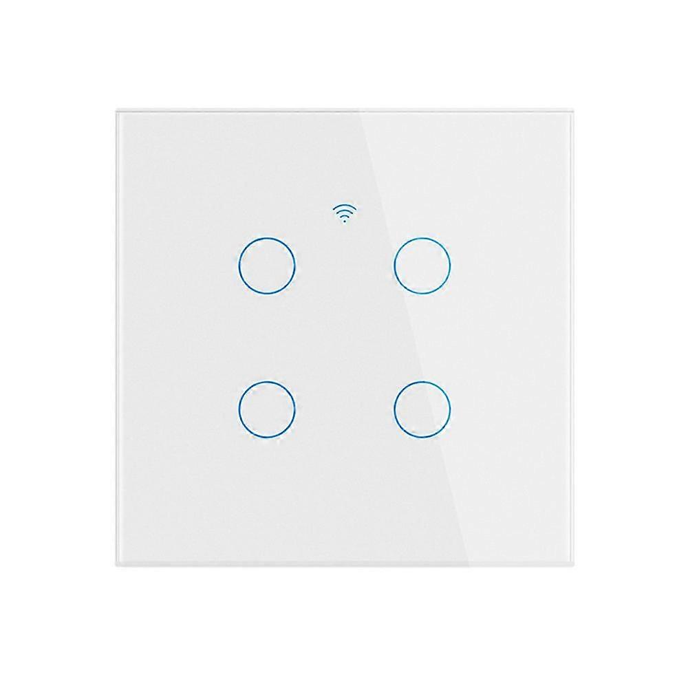 Tuya Wifi Touch Smart Light Switch No Neutral Wire Required 1 / 2 / 3 / 4 Gang,hww