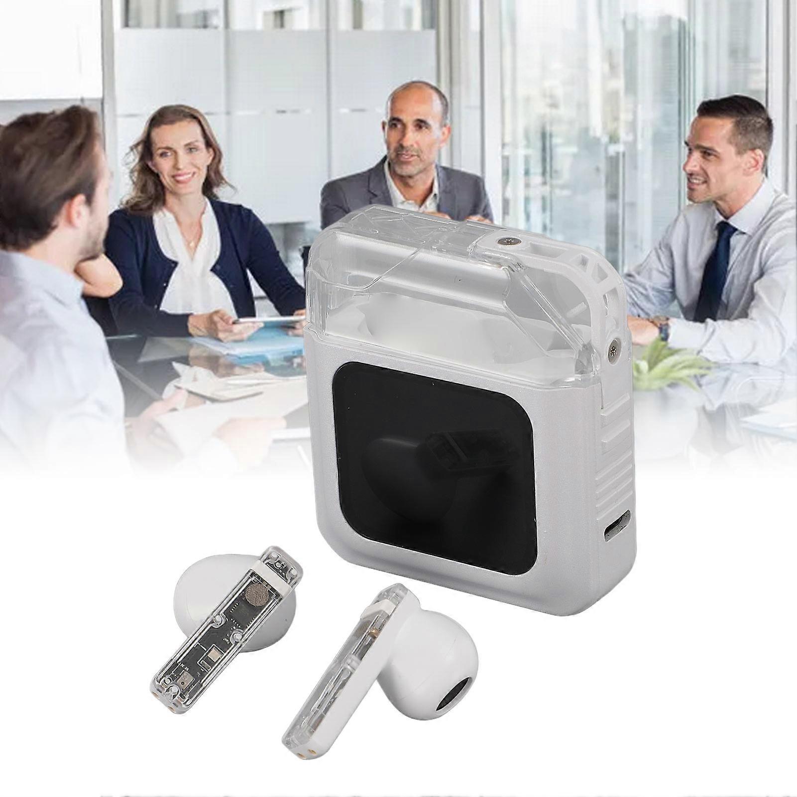 Language Translator Earbuds BT 137 Languages Touch Screen White