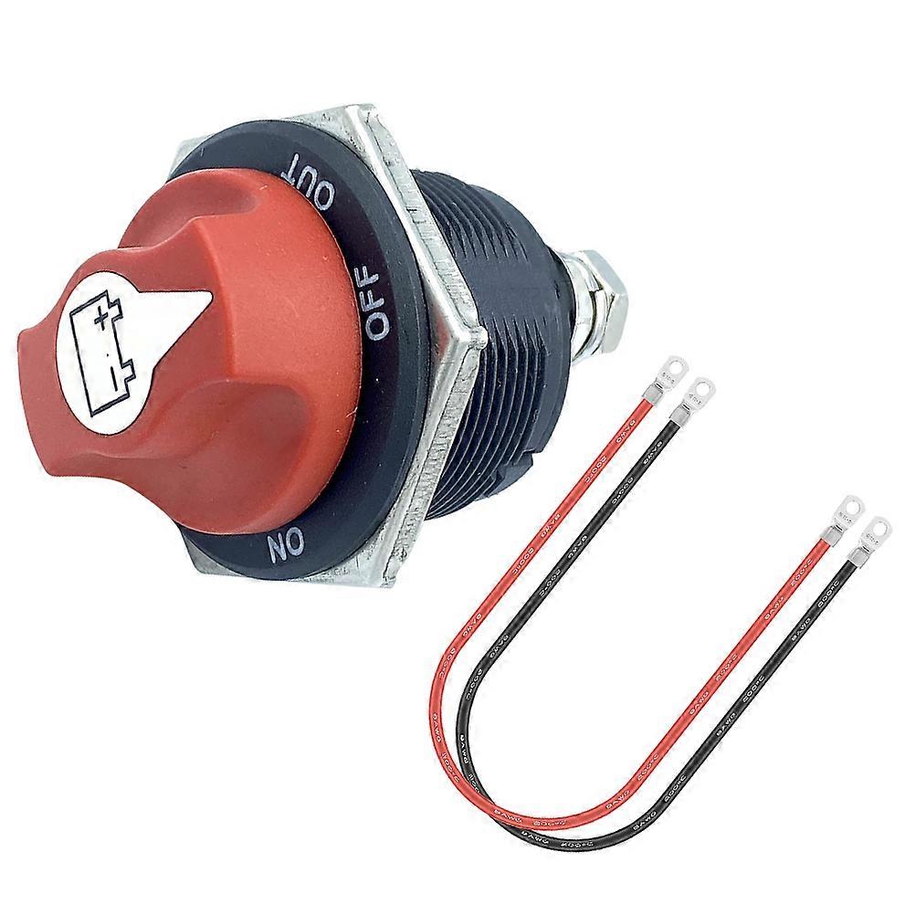 Heavy Duty Power Disconnect Switch for Car Use Slim Compact Plastic Brass Waterproof Electrical Equipment Switch 1 Set