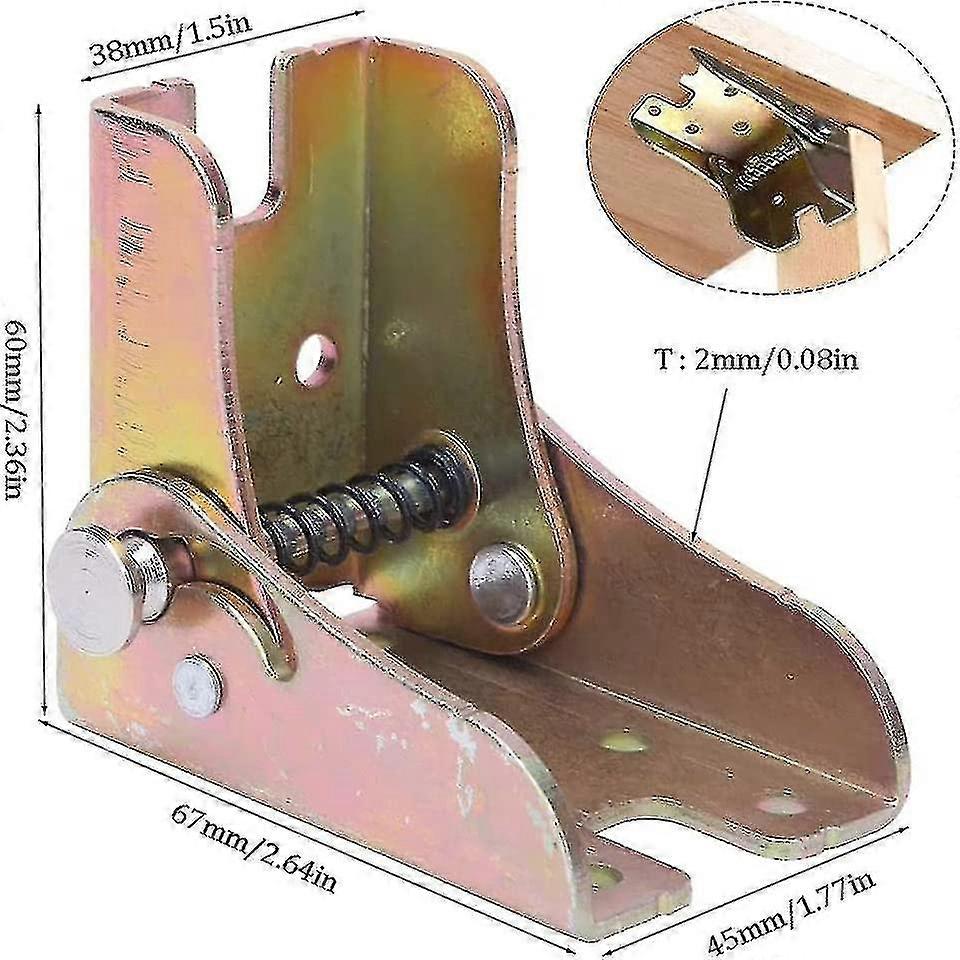 4 Pieces Table Extension Bracket, Foldable Support Bracket, Table Leg Folding