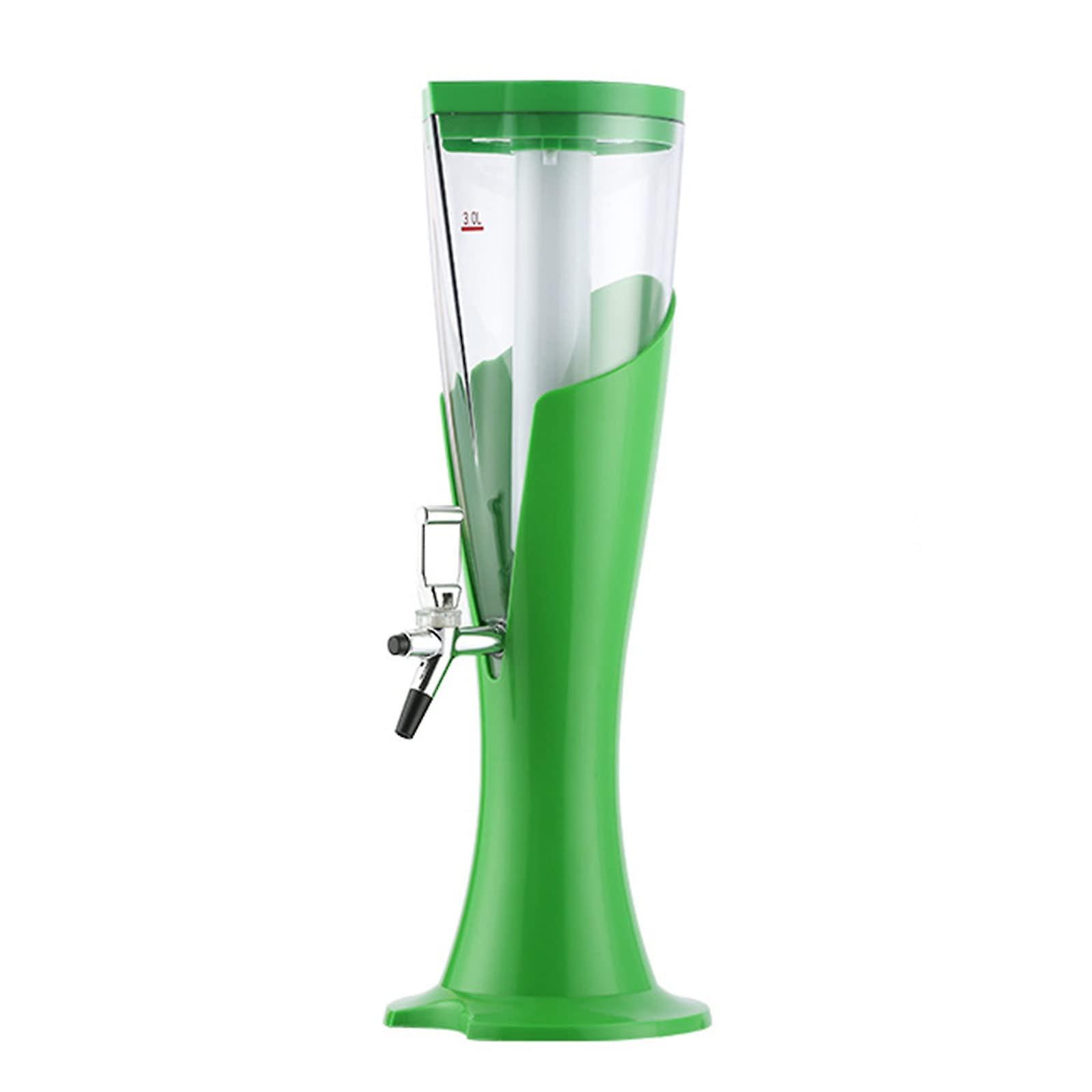 Wine Dispenser 3L Capacity, Glare-Independent Icicle Colorful Design, Bar And Commercial Use, Creative Juice Barrel