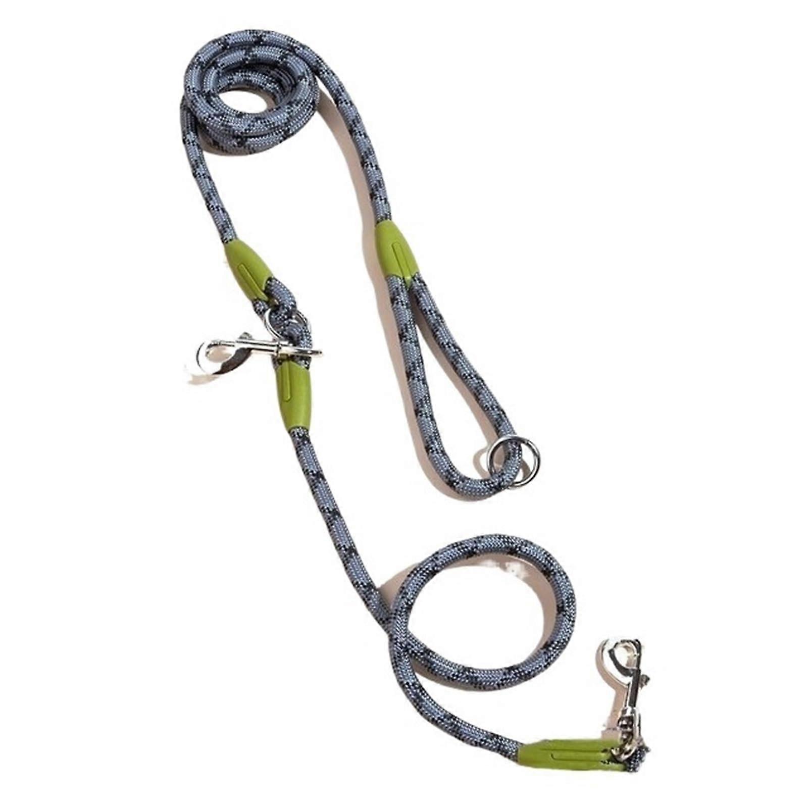 Hands Dog Leash Nylon 240cm Grey For Small And Large Dogs Running Leash